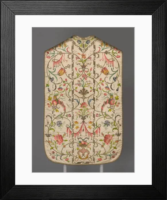 Framed Print : Chasuble, Italy, 1740 / 50. Creator: Unknown Framed Print : Chasuble, Italy, 1740 / 50. Creator: Unknown