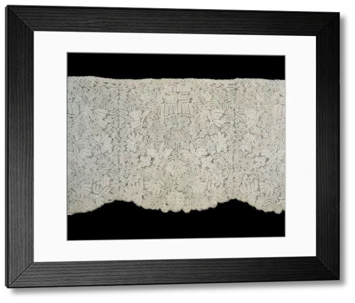 Framed Print : Flounce (Possibly Valance from a Bed), Italy, 1675 / 1750. Creator: Unknown Framed Print : Flounce (Possibly Valance from a Bed), Italy, 1675 / 1750. Creator: Unknown