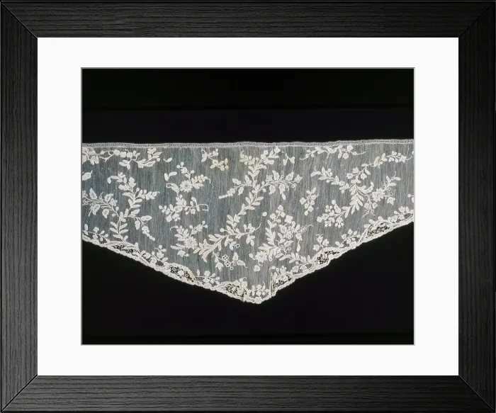 Framed Print : Shaped Sleeve Ruffle (Engageante), Burano, 1760s. Creator: Unknown Framed Print : Shaped Sleeve Ruffle (Engageante), Burano, 1760s. Creator: Unknown