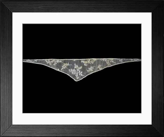 Framed Print : Shaped Sleeve Ruffle (Engageante), Burano, 1770s  /  80s. Creator: Unknown