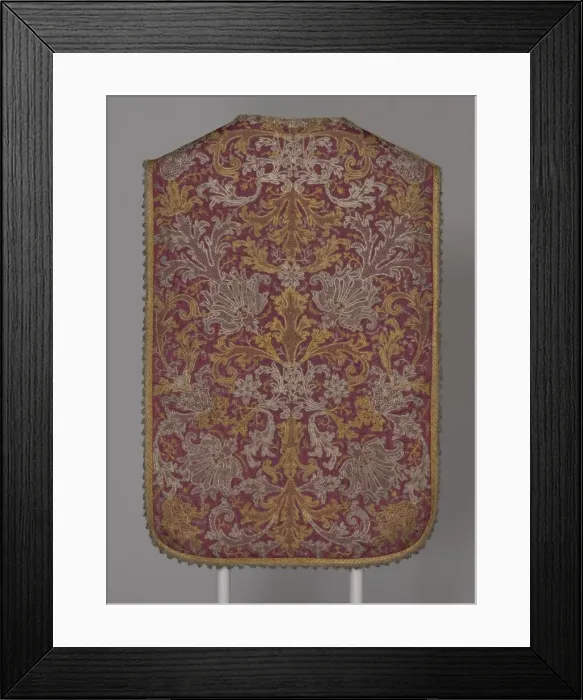 Framed Print : Chasuble, Italy, c. 1720. Creator: Unknown Framed Print : Chasuble, Italy, c. 1720. Creator: Unknown