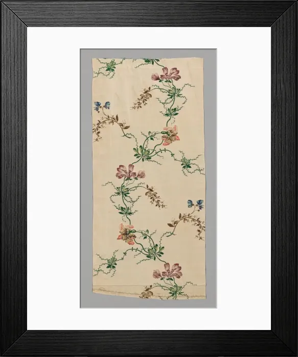 Framed Print : Panel from a Skirt, England, 1741 / 42. Creator: Unknown Framed Print : Panel from a Skirt, England, 1741 / 42. Creator: Unknown