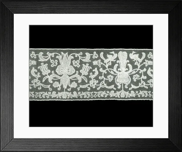 Framed Print : Flounce, Northern Italy, 1725 / 50. Creator: Unknown Framed Print : Flounce, Northern Italy, 1725 / 50. Creator: Unknown