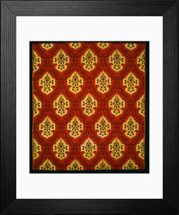 Framed Print : Panel, England, 1875 / 1900. Creator: James W. & C. Ward Framed Print : Panel, England, 1875 / 1900. Creator: James W. & C. Ward