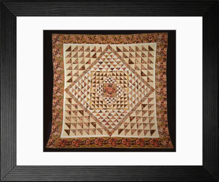 Framed Print : Bedcover, United States, 1820 / 50. Creator: Unknown Framed Print : Bedcover, United States, 1820 / 50. Creator: Unknown