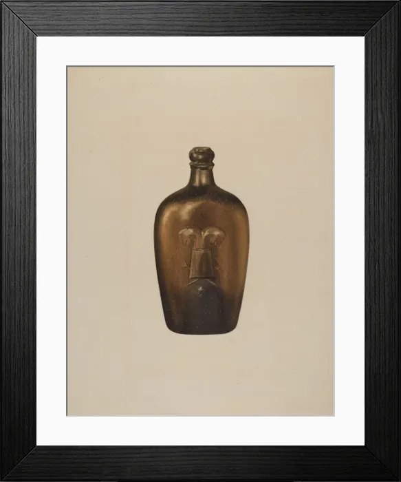 Framed Print : Flask, c. 1938. Creator: Isidore Steinberg Framed Print : Flask, c. 1938. Creator: Isidore Steinberg
