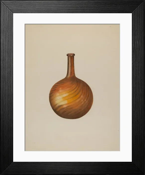 Framed Print : Bar Bottle, c. 1938. Creator: Isidore Steinberg Framed Print : Bar Bottle, c. 1938. Creator: Isidore Steinberg