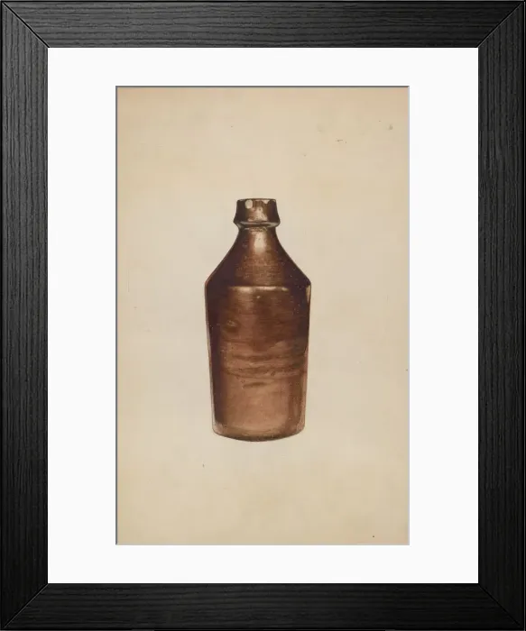 Framed Print : Beer Bottle, c. 1938. Creator: Arthur Stewart Framed Print : Beer Bottle, c. 1938. Creator: Arthur Stewart