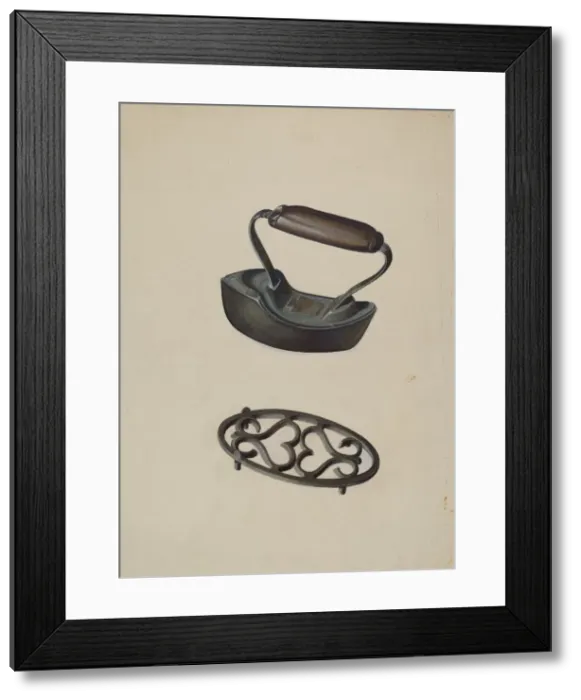 Framed Print : Flatiron, c. 1938. Creator: William Spiecker Framed Print : Flatiron, c. 1938. Creator: William Spiecker