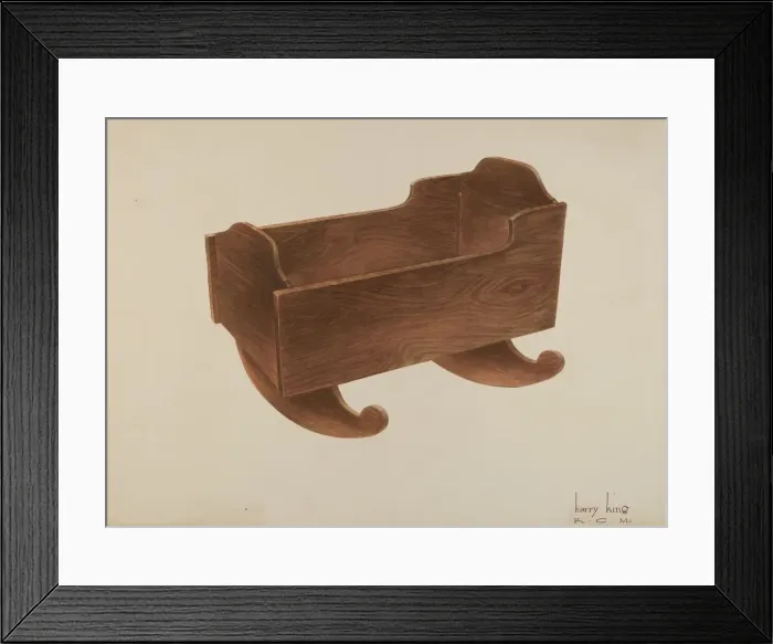 Framed Print : Cradle, c. 1940. Creator: Harry King Framed Print : Cradle, c. 1940. Creator: Harry King