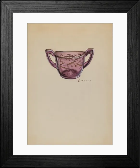 Framed Print : Sugar Bowl, c. 1937. Creator: Robert Stewart