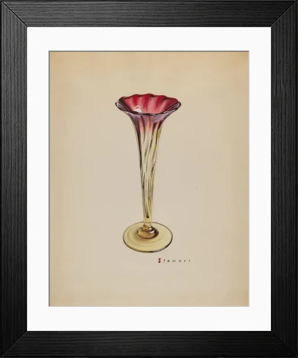 Framed Print : Vase (Morning Glory), c. 1937. Creator: Robert Stewart Framed Print : Vase (Morning Glory), c. 1937. Creator: Robert Stewart