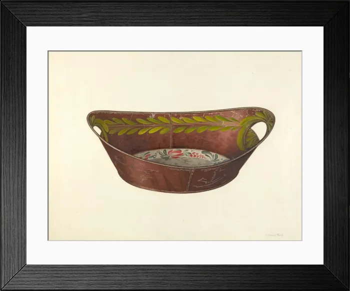 Framed Print : Bread Tray, c. 1941. Creator: Mildred Ford Framed Print : Bread Tray, c. 1941. Creator: Mildred Ford