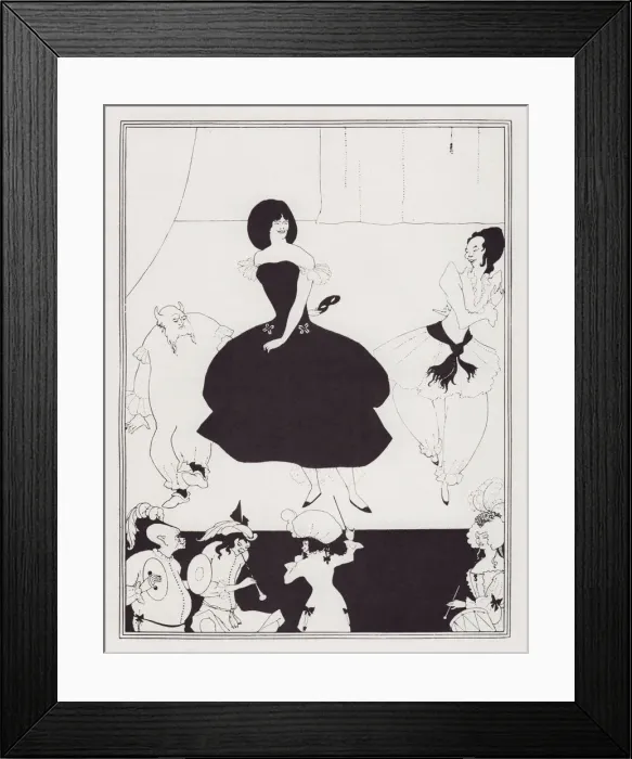 Framed Print : Comedy-Ballet of Marionettes, III, 1894. Creator: Aubrey Beardsley Framed Print : Comedy-Ballet of Marionettes, III, 1894. Creator: Aubrey Beardsley