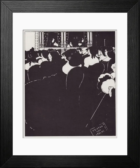 Framed Print : The Wagnerites, 1894. Creator: Aubrey Beardsley Framed Print : The Wagnerites, 1894. Creator: Aubrey Beardsley