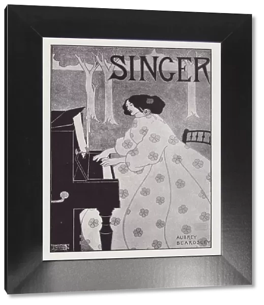 Singer Poster Design, 1895. Creator: Aubrey Beardsley