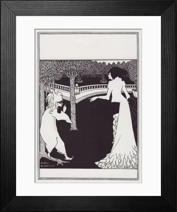 Framed Print : Cover Design for the Cambridge ABC, 1894. Creator: Aubrey Beardsley