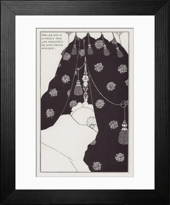 Framed Print : Portrait of Himself, 1894. Creator: Aubrey Beardsley Framed Print : Portrait of Himself, 1894. Creator: Aubrey Beardsley
