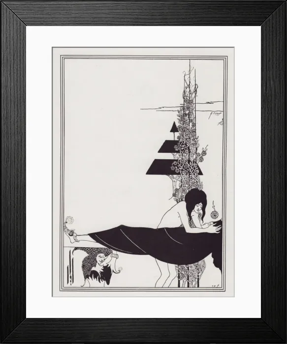 Framed Print : A Platonic Lament, 1893. Creator: Aubrey Beardsley Framed Print : A Platonic Lament, 1893. Creator: Aubrey Beardsley