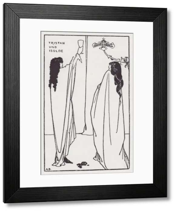 Framed Print : Tristan und Isolde, from The Savoy No. 7, 1896. Creator: Aubrey Beardsley Framed Print : Tristan und Isolde, from The Savoy No. 7, 1896. Creator: Aubrey Beardsley