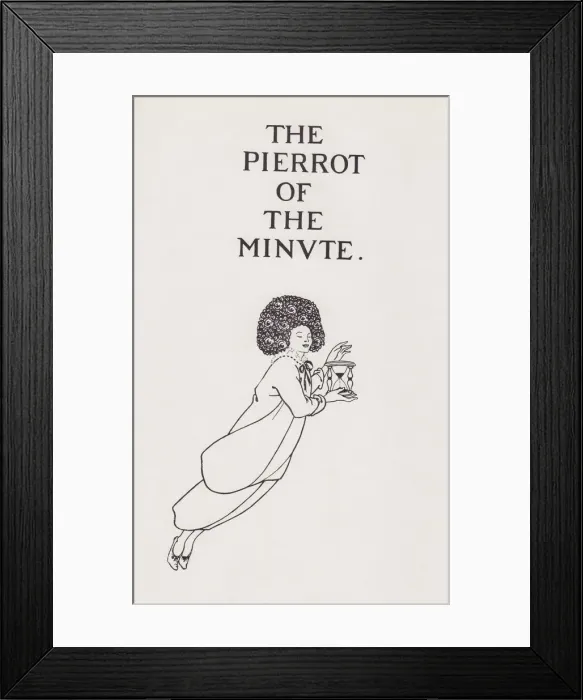 Framed Print : Cover Design to The Pierrot of the Minute, 1897. Creator: Aubrey Beardsley Framed Print : Cover Design to The Pierrot of the Minute, 1897. Creator: Aubrey Beardsley