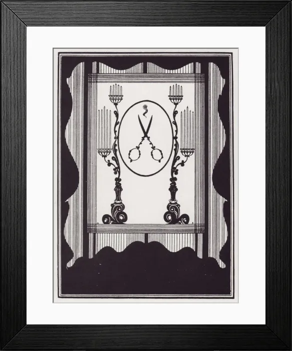 Framed Print : Cover Design, 1895-1896. Creator: Aubrey Beardsley Framed Print : Cover Design, 1895-1896. Creator: Aubrey Beardsley
