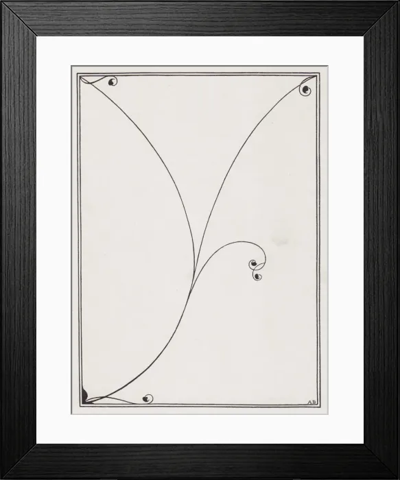 Framed Print : Cover Design for Dowsons Verses, 1896. Creator: Aubrey Beardsley Framed Print : Cover Design for Dowsons Verses, 1896. Creator: Aubrey Beardsley