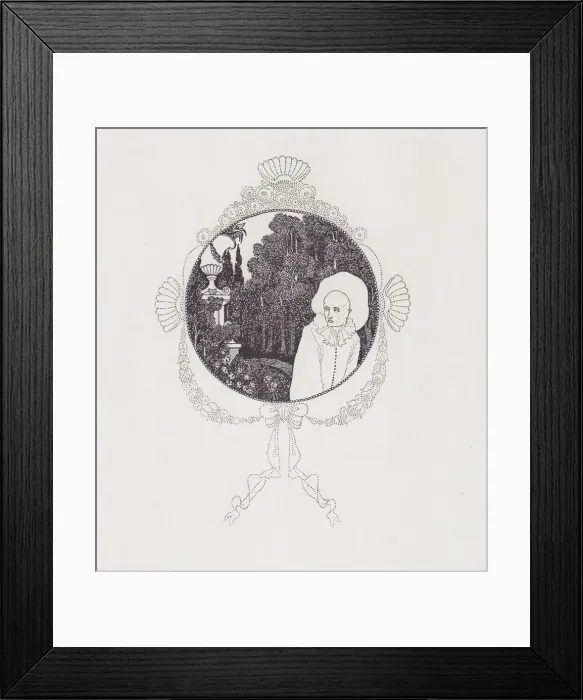 Framed Print : Cul-de-lampe to The Pierrot of the Minute, 1897. Creator: Aubrey Beardsley Framed Print : Cul-de-lampe to The Pierrot of the Minute, 1897. Creator: Aubrey Beardsley