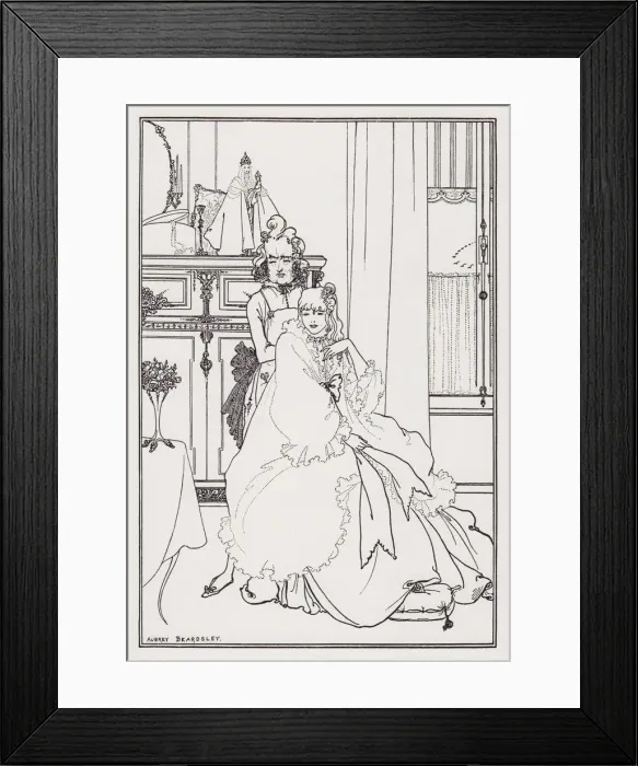 Framed Print : The Coiffing, from The Savoy No. 3, 1896. Creator: Aubrey Beardsley Framed Print : The Coiffing, from The Savoy No. 3, 1896. Creator: Aubrey Beardsley