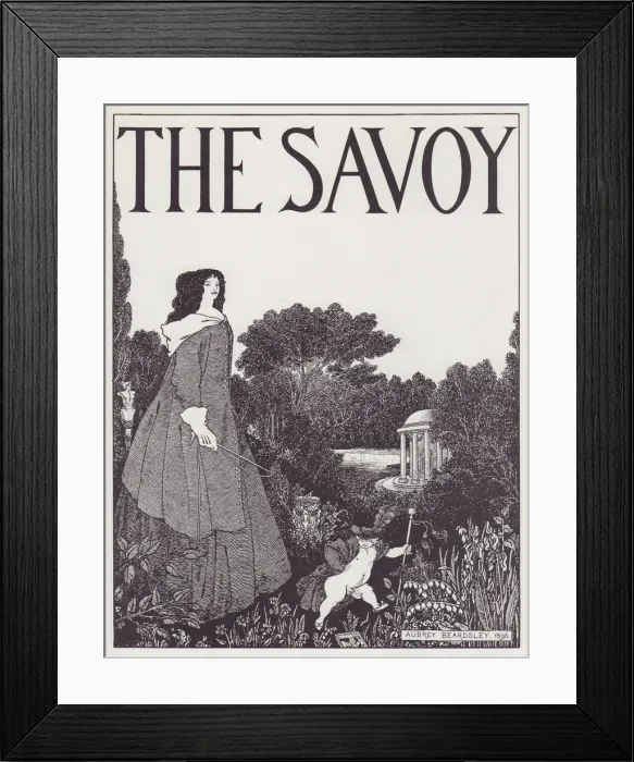 Framed Print : Cover Design for The Savoy No. I, 1895. Creator: Aubrey Beardsley Framed Print : Cover Design for The Savoy No. I, 1895. Creator: Aubrey Beardsley