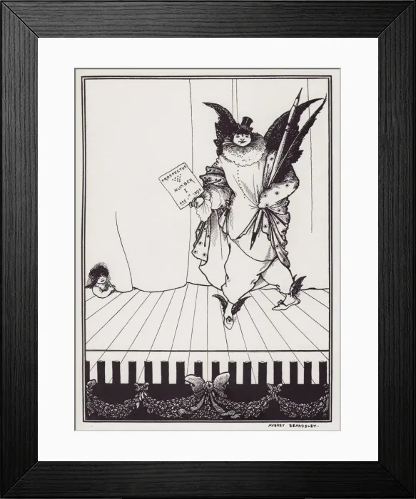 Framed Print : Design for the Prospectus of the Savoy, II, 1895. Creator: Aubrey Beardsley Framed Print : Design for the Prospectus of the Savoy, II, 1895. Creator: Aubrey Beardsley