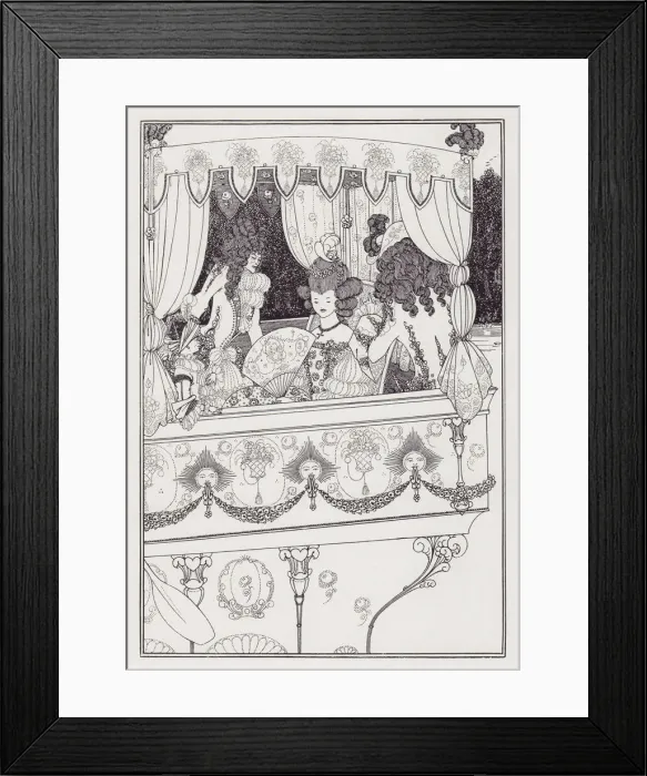 Framed Print : The Barge, 1895-1896. Creator: Aubrey Beardsley Framed Print : The Barge, 1895-1896. Creator: Aubrey Beardsley