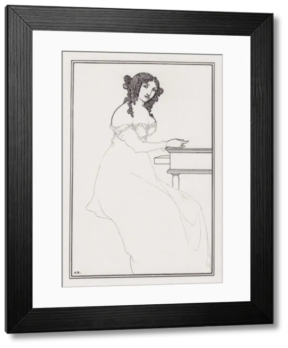 Framed Print : Frontispiece to A Book of Bargains by Vincent O Sullivan, 1896. Creator: Aubrey Beardsley Framed Print : Frontispiece to A Book of Bargains by Vincent O Sullivan, 1896. Creator: Aubrey Beardsley