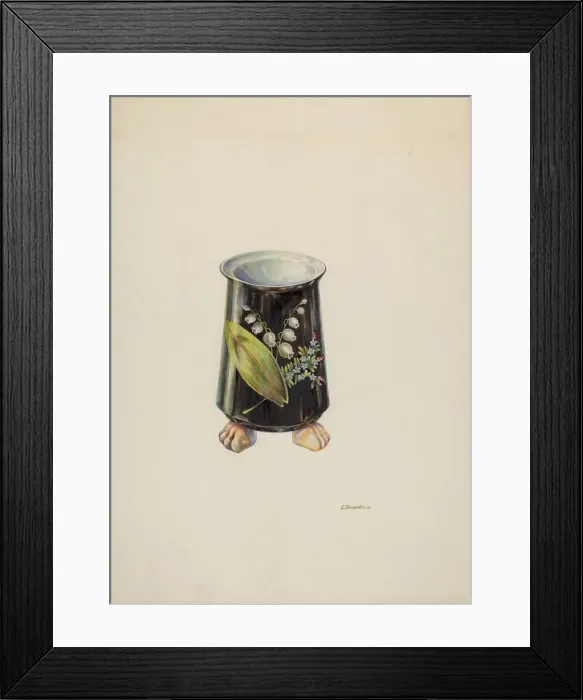 Framed Print : Vase, c. 1937. Creator: Gerald Transpota Framed Print : Vase, c. 1937. Creator: Gerald Transpota