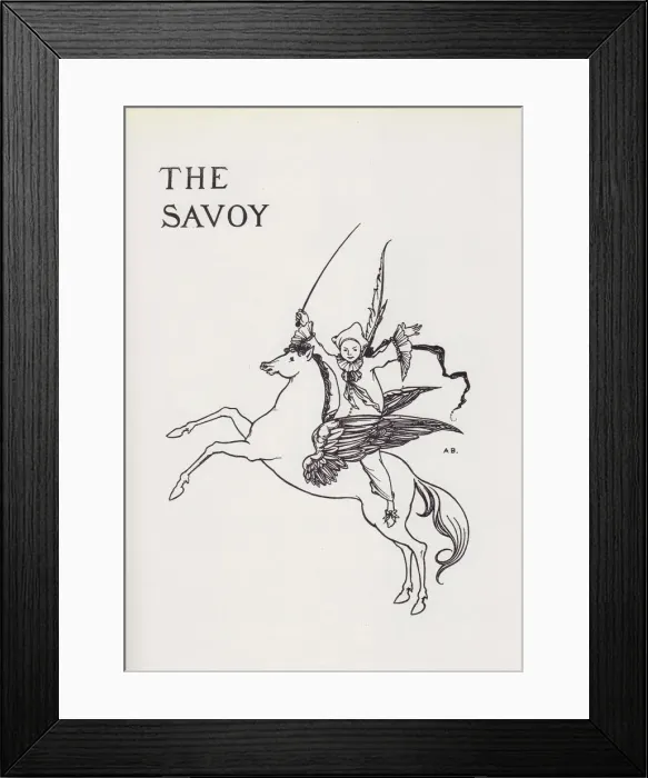 Framed Print : Titlepage Design for The Savoy No. 3, 1896. Creator: Aubrey Beardsley Framed Print : Titlepage Design for The Savoy No. 3, 1896. Creator: Aubrey Beardsley