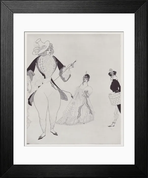 Framed Print : D Albert in Search of his Ideals, 1897. Creator: Aubrey Beardsley Framed Print : D Albert in Search of his Ideals, 1897. Creator: Aubrey Beardsley