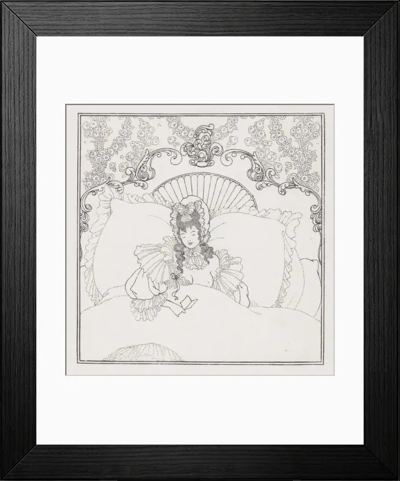 Framed Print : The Billet-Doux, 1895-1896. Creator: Aubrey Beardsley Framed Print : The Billet-Doux, 1895-1896. Creator: Aubrey Beardsley