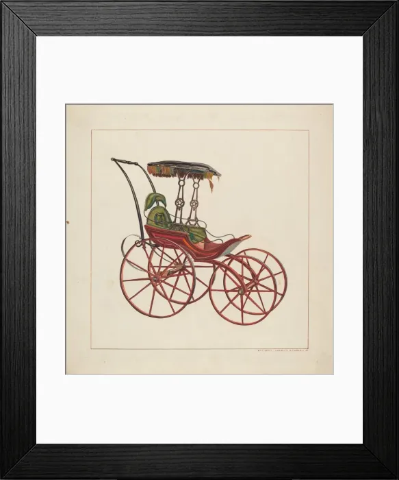 Framed Print : Baby Carriage, c. 1927. Creator: Ernest A Towers Jr Framed Print : Baby Carriage, c. 1927. Creator: Ernest A Towers Jr