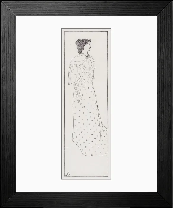 Framed Print : Miss Winifred Emery, 1894. Creator: Aubrey Beardsley Framed Print : Miss Winifred Emery, 1894. Creator: Aubrey Beardsley
