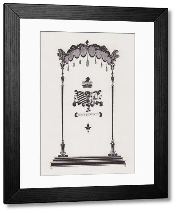 Framed Print : Cover Design to Life and Times of Madame du Barry, 1896. Creator: Aubrey Beardsley Framed Print : Cover Design to Life and Times of Madame du Barry, 1896. Creator: Aubrey Beardsley