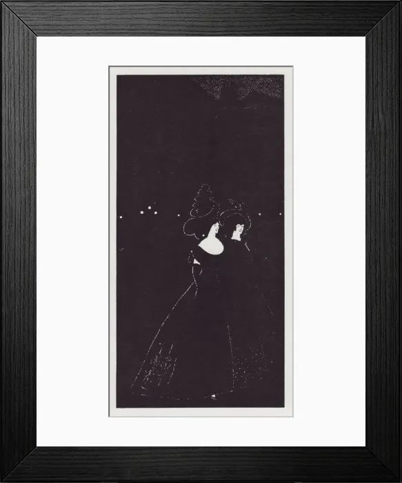 Framed Print : Les Passades, 1894. Creator: Aubrey Beardsley