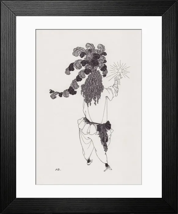 Framed Print : The New Star, 1895-1896. Creator: Aubrey Beardsley Framed Print : The New Star, 1895-1896. Creator: Aubrey Beardsley