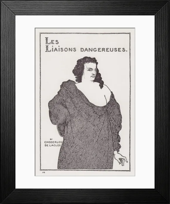 Framed Print : Count Valmont, from The Savoy No. 8, 1896. Creator: Aubrey Beardsley Framed Print : Count Valmont, from The Savoy No. 8, 1896. Creator: Aubrey Beardsley