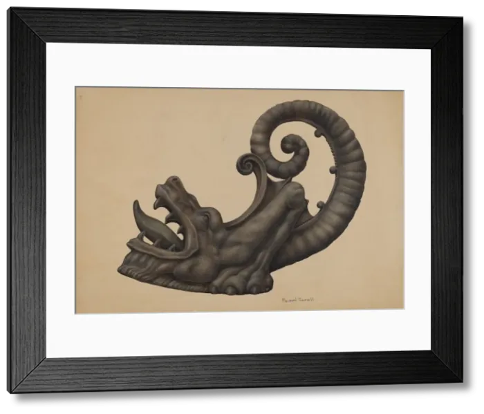 Framed Print : Iron Dragon, c. 1939. Creator: Pearl Torell Framed Print : Iron Dragon, c. 1939. Creator: Pearl Torell