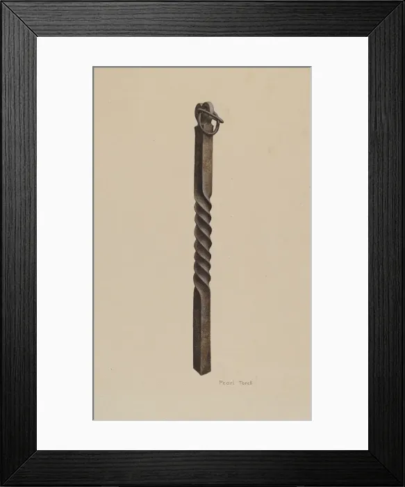 Framed Print : Hitching Post, c. 1936. Creator: Pearl Torell Framed Print : Hitching Post, c. 1936. Creator: Pearl Torell