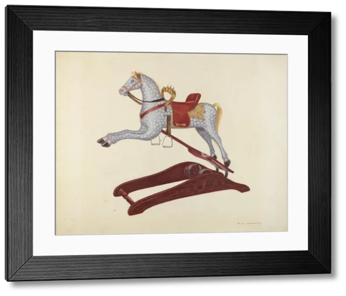 Framed Print : Hobby Horse, c. 1939. Creator: Ernest A Towers Jr Framed Print : Hobby Horse, c. 1939. Creator: Ernest A Towers Jr