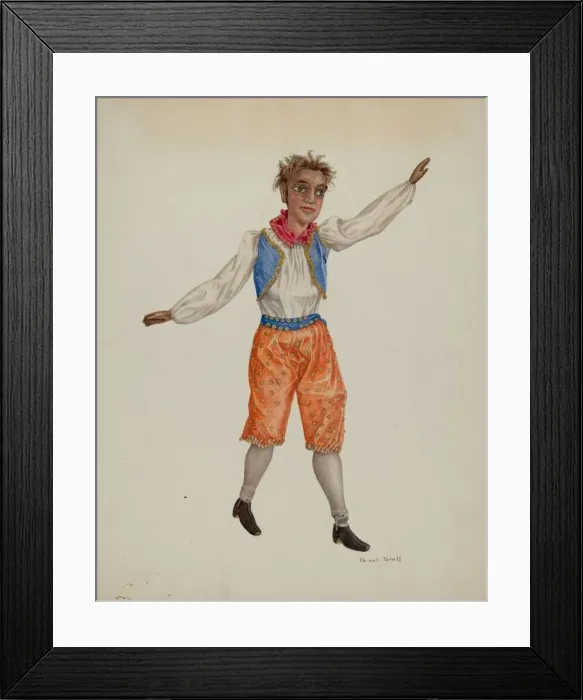 Framed Print : Puppet - Tight Rope Walker, c. 1938. Creator: Pearl Torell Framed Print : Puppet - Tight Rope Walker, c. 1938. Creator: Pearl Torell