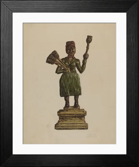 Framed Print : Fireplace Ornament, c. 1939. Creator: Andrew Topolosky Framed Print : Fireplace Ornament, c. 1939. Creator: Andrew Topolosky