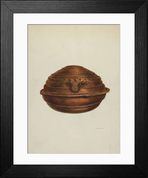Framed Print : Baptismal Font, c. 1937. Creator: Gerald Transpota Framed Print : Baptismal Font, c. 1937. Creator: Gerald Transpota