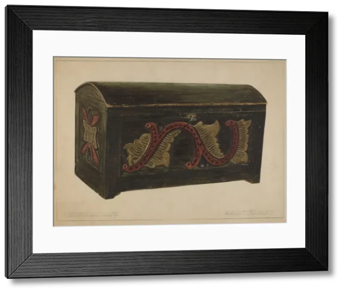 Framed Print : Treasure Chest, c. 1937. Creator: Andrew Topolosky Framed Print : Treasure Chest, c. 1937. Creator: Andrew Topolosky
